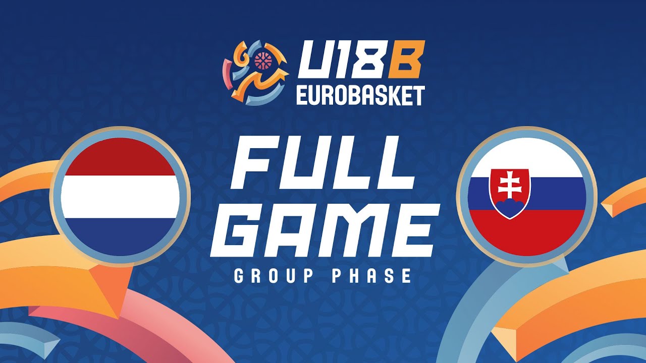 Group Phase | Netherlands v Slovakia | Full Basketball Game | FIBA U18 EuroBasket 2025 - Division B