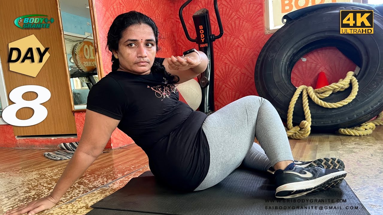 Day 8 25 Min Body Weight Thighs and Abs Workout || 30 Days Full Body Weight Loss | Sri Bodygranite