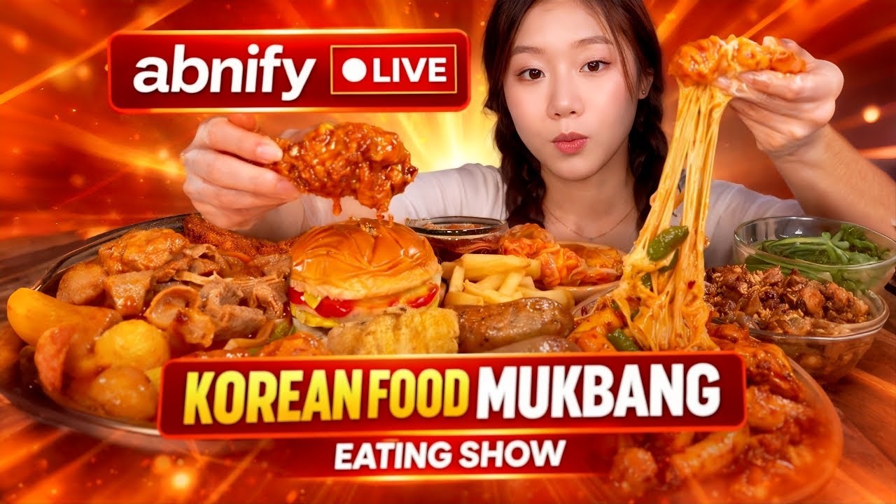 ASMR Eating Spicy Noodles & Chicken 🍜🔥 | Live Mukbang | Eating Show