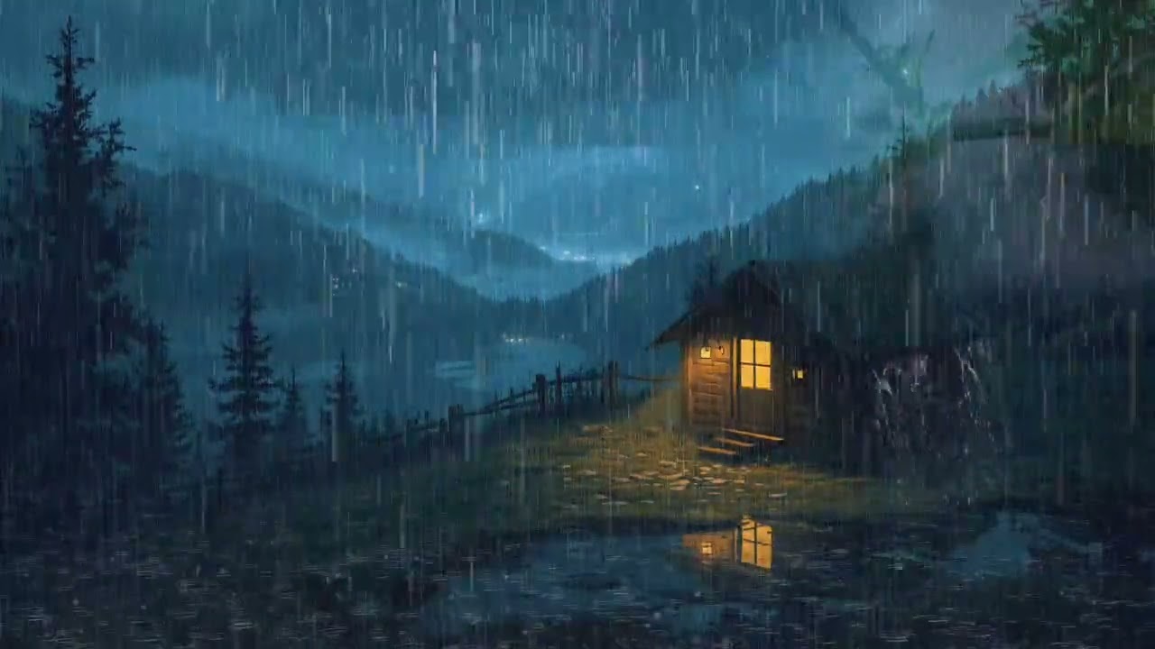 Rainstorm Sounds for Sleep and Anxiety Relief | Relaxing Rain ASMR White Noise