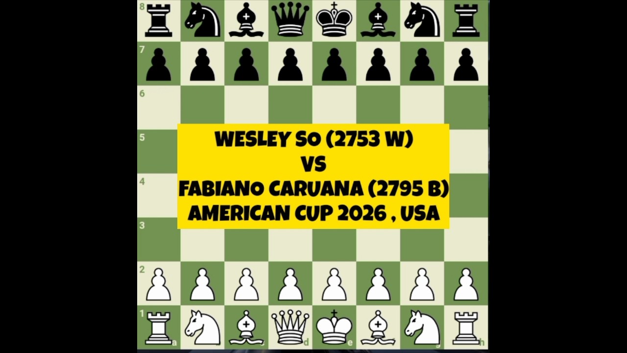 Wesley So vs Fabiano Caruana  |  Amazing Endgame ! |  American Cup 2026 USA