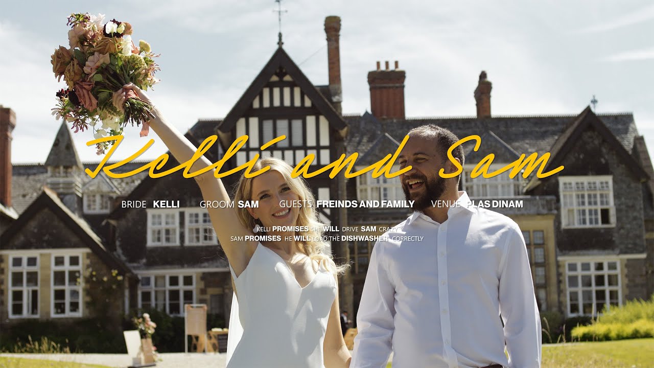 Plas Dinam Wedding video | Wales UK | Funny, exceptional vows | Outdoor wedding