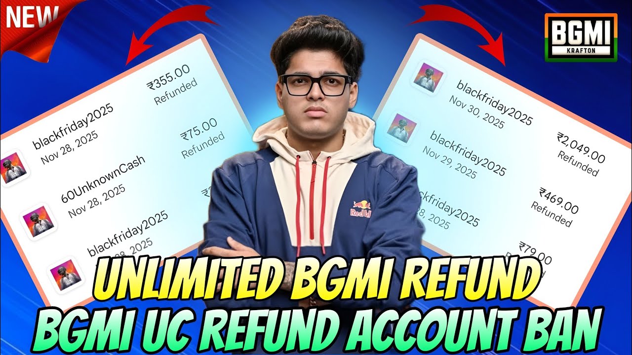 BGMI UC REFUND TRICKS UNLIMITED REFUND AND NO ACCOUNT BAN 2026