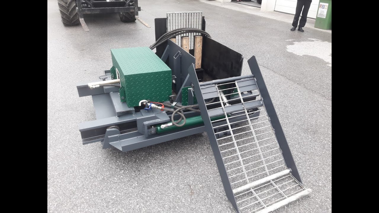 Schichtholzspalter, Holzspalter,  Schichtspalter, Logsplitter, Eigenbau, Frontlader
