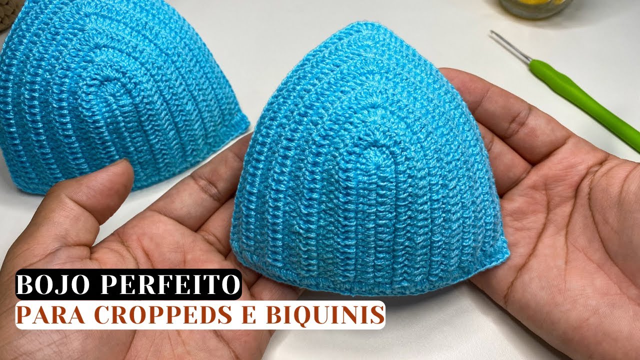 bojo perfeito 2025 - nova fórmula - bojo para cropped e biquini - tutorial fácil @Marcos Junior Crochê