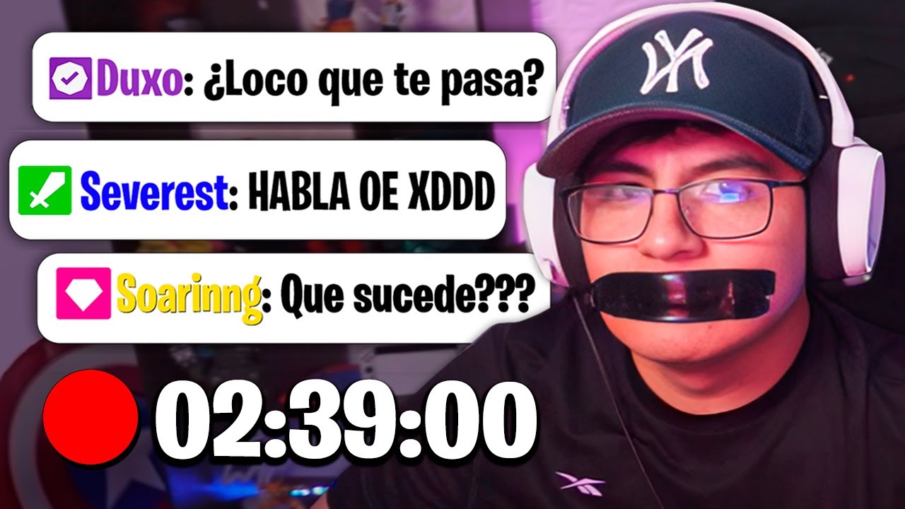 HICE un DIRECTO entero SIN HABLAR 🔇