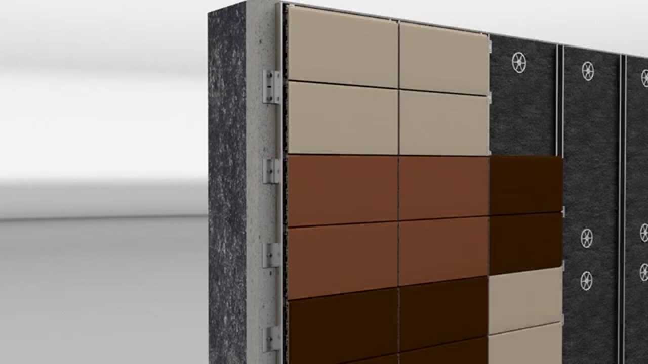 Mounting of KeraTwin&reg; K20 terracotta facade with  Clamp system by AGROB BUCHTAL
