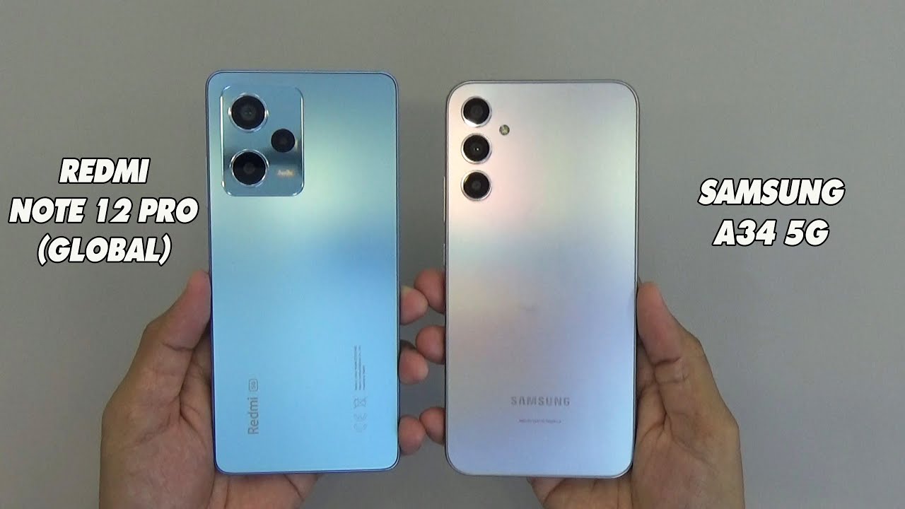 Xiaomi Redmi Note 12 Pro 5G vs Samsung Galaxy A34 | SpeedTest and camera comparison