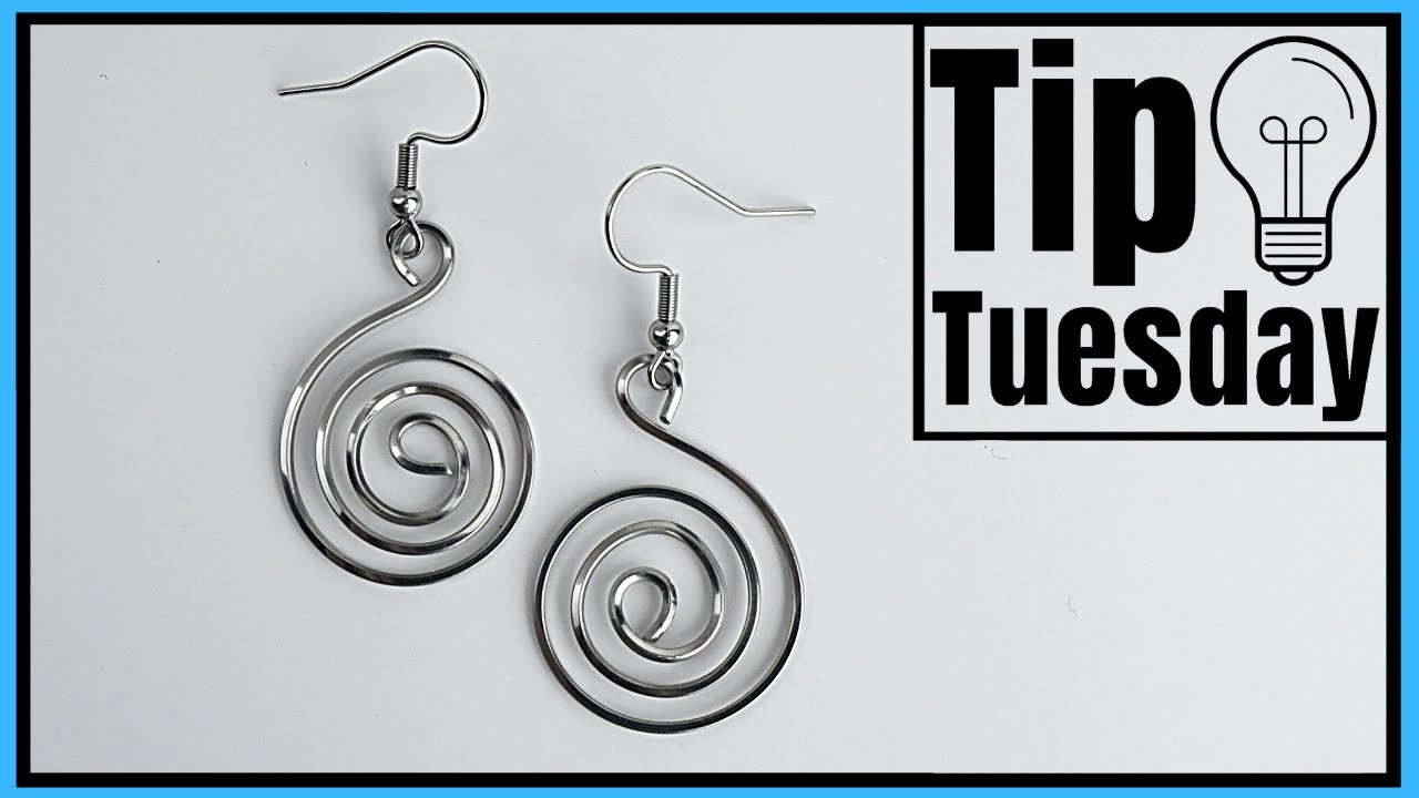 Square Wire Spiral Earrings Tip Tuesday Tutorial