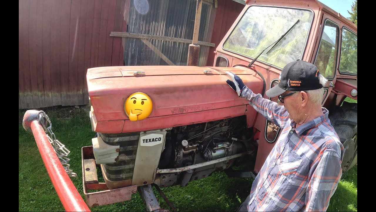 Texaco merkkinen traktori 🚜 😲. Pro Finnish Lumberjack And Husqvarna 550 xp.