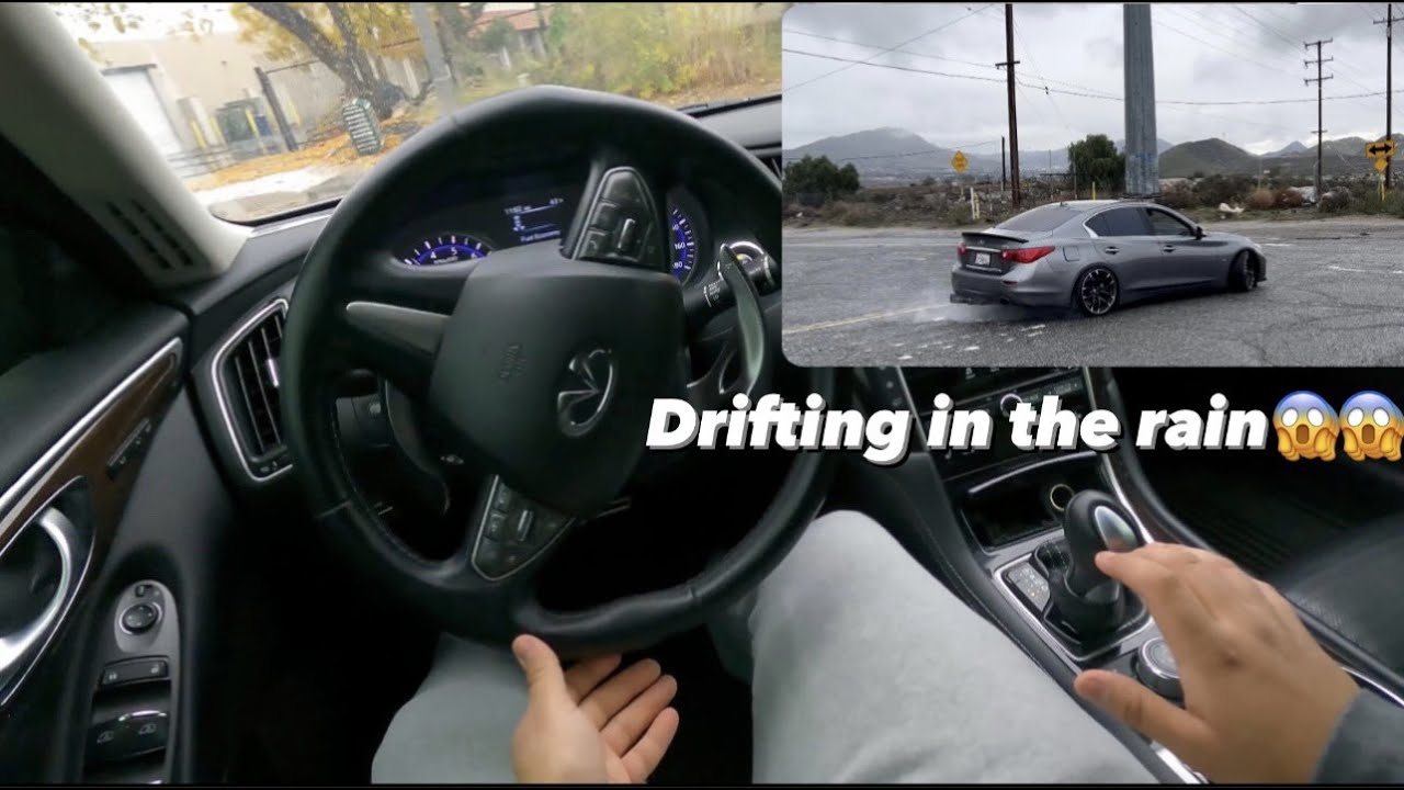 INFINITI Q50 ДРЕЙФУЕТ ПОД ДОЖДЁМ! *ОТ ГЛАВНОГО МЕСТА* (ГРОМКО)