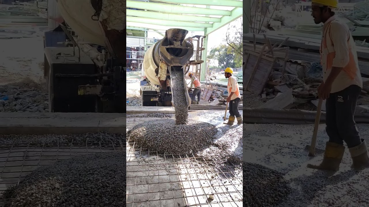 Grade slab casting work | civil engineers work | site engineer work #construction #shorts