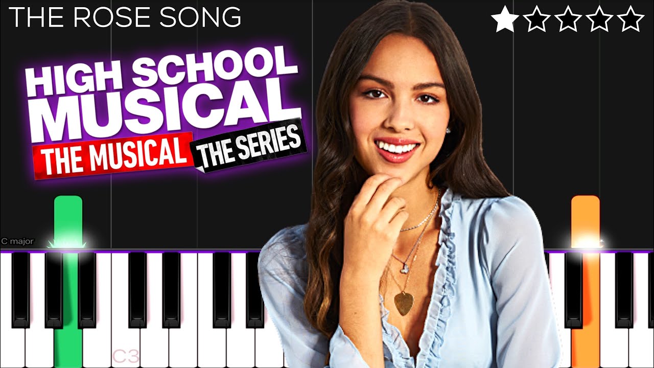 Olivia Rodrigo - The Rose Song (HSMTMTS) | EASY Piano Tutorial
