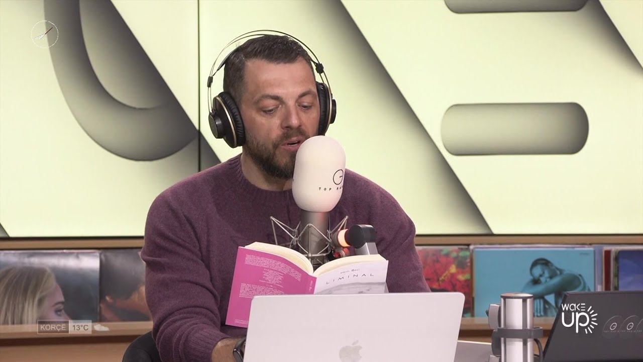 Blendi Salaj lexon poezin&euml; e shk&euml;putur nga libri &ldquo;Liminal&rdquo;, Heidi Baci p&euml;rlotet/ Wake Up