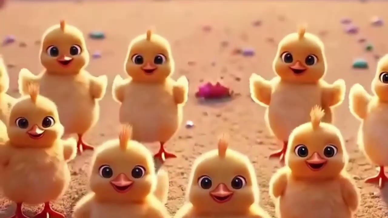 रंगीले चूज़े आए 🐥🌈 | Hindi Kids Song | Colorful Baby Chicks Dance
