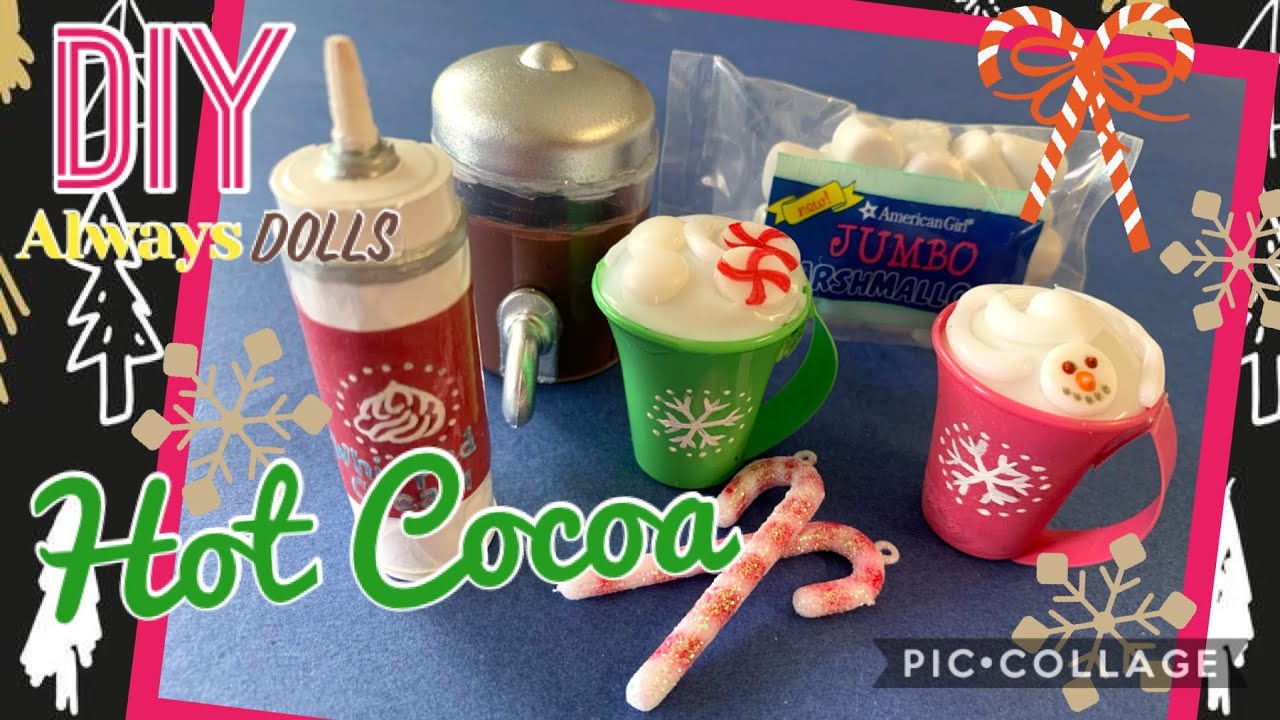 DIY American Girl Cozy Up Cocoa Drink Set ❄⛄❄
