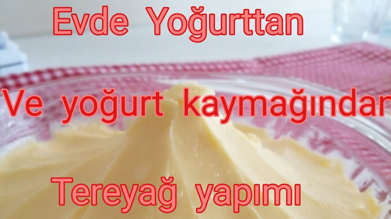 Yoğurt tan tereyağı yapımı 🤗ve yoğurt kaymağından tereyağı yapımı ikisi bir videoda detaylı şekilde
