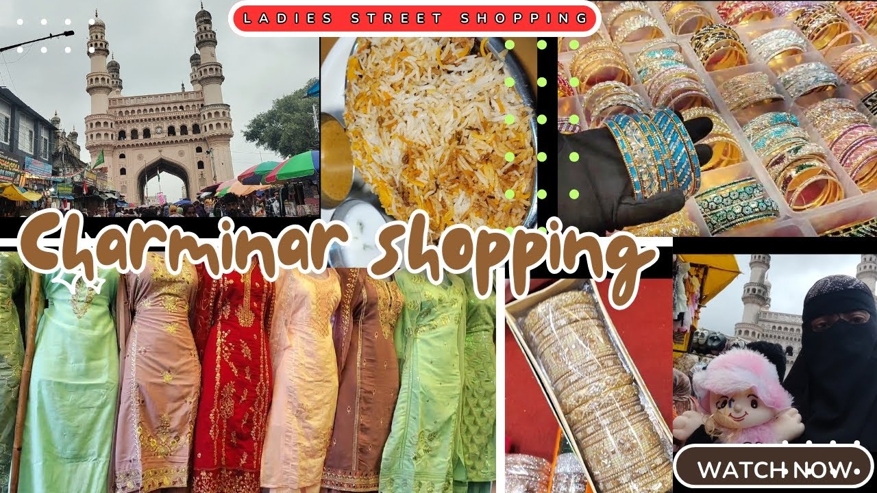 Vlog❗Charminar Shopping |Hyderabad Famous Market #charminar #hyderabad#shopping  