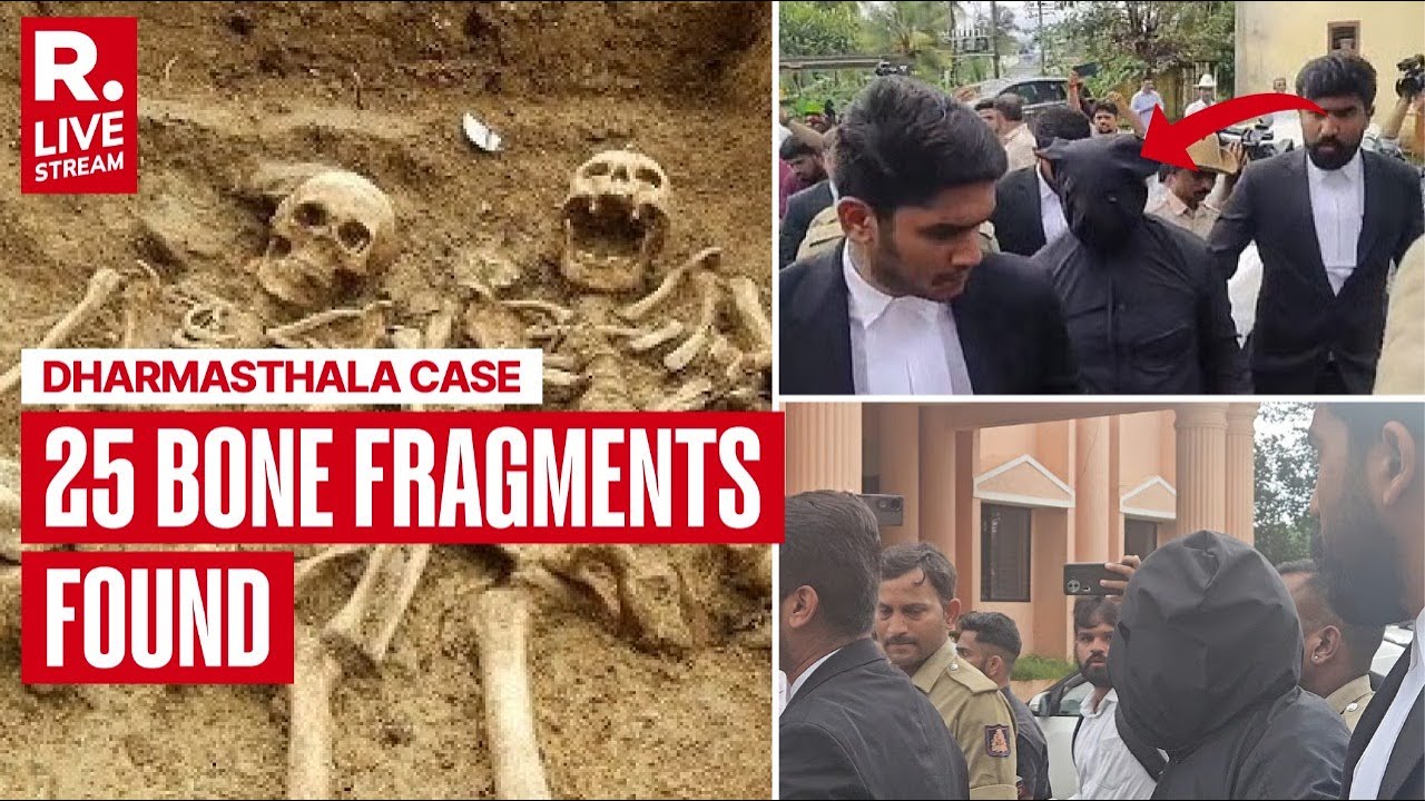 Shocking Revelations LIVE from Dharmasthala | More Human Bones Found at 6th Site with Key Evidence