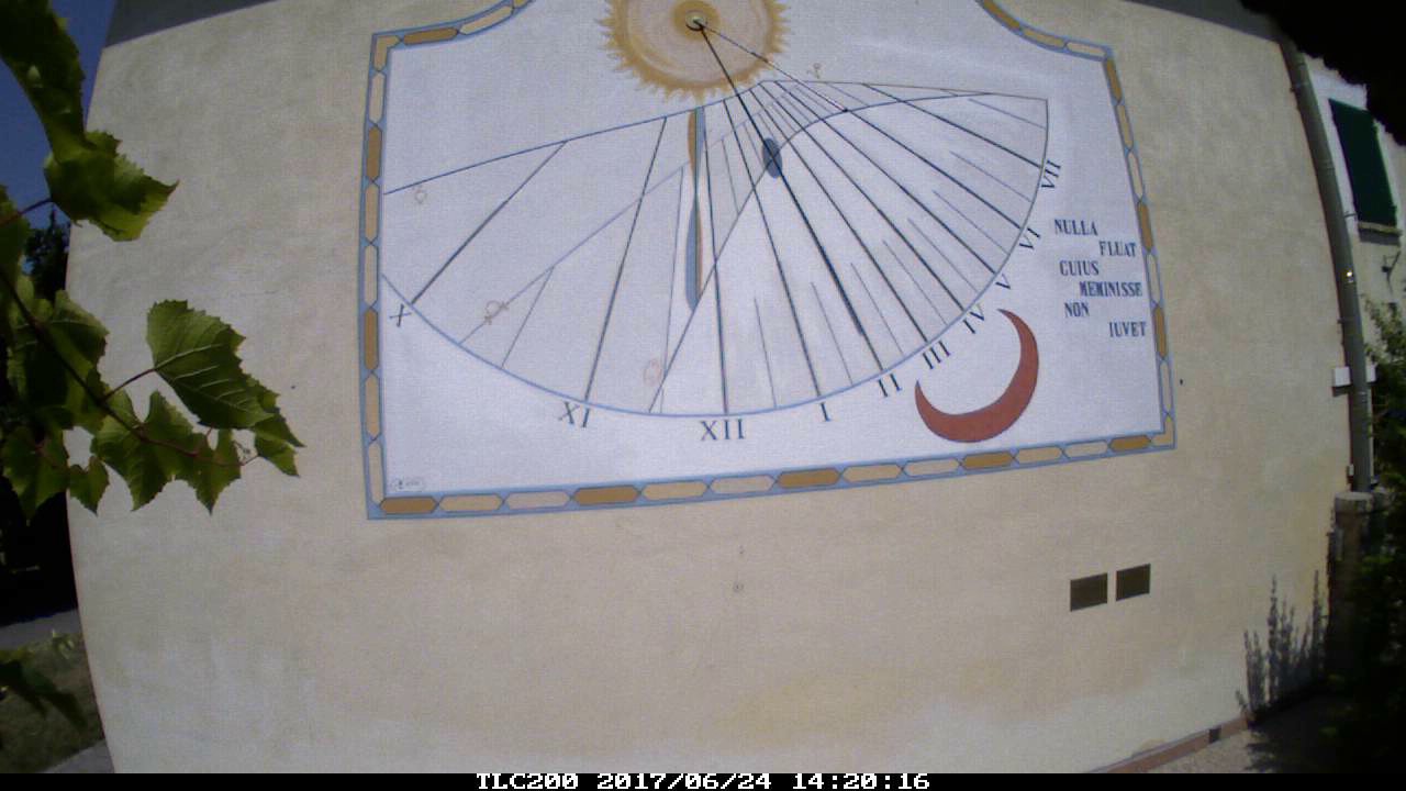 Timelapse meridiana planetario