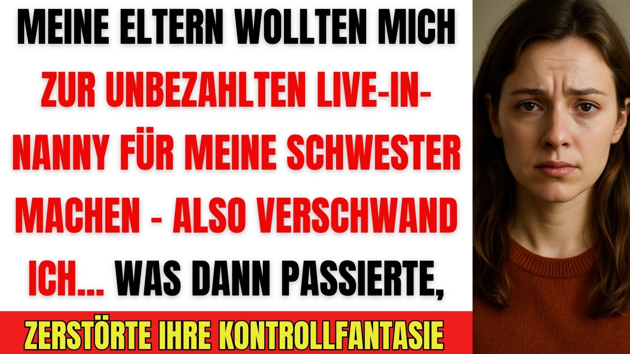 Meine Eltern wollten mich als Nanny gefangen halten – ich verschwundene einfach! Was dann passierte…