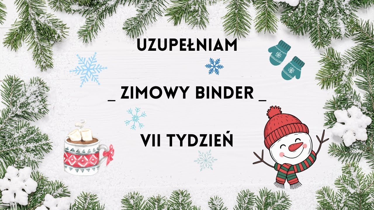 Zimowy binder - oszczędzanie - VII tydzień