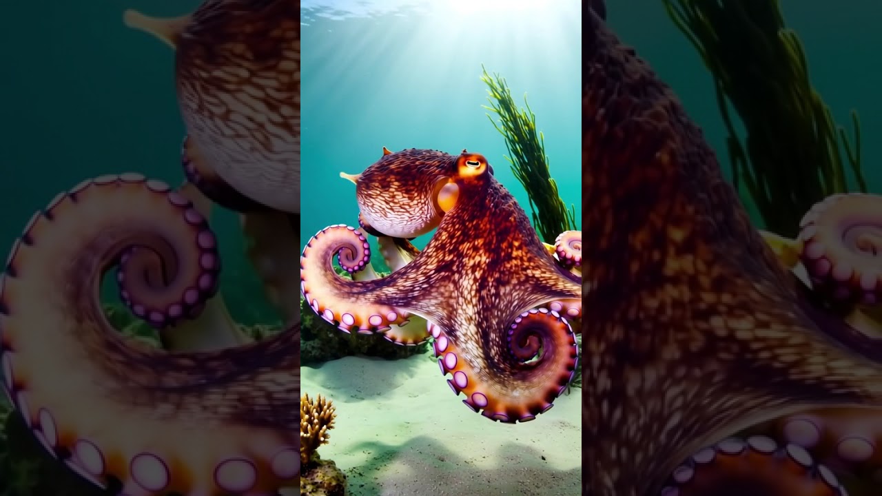 Mesmerizing Octopus Camouflage in Coral Reef