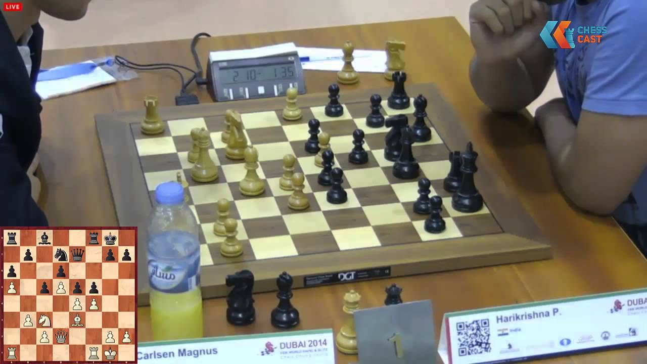 M. Carlsen - P. Harikrishna. Blitz