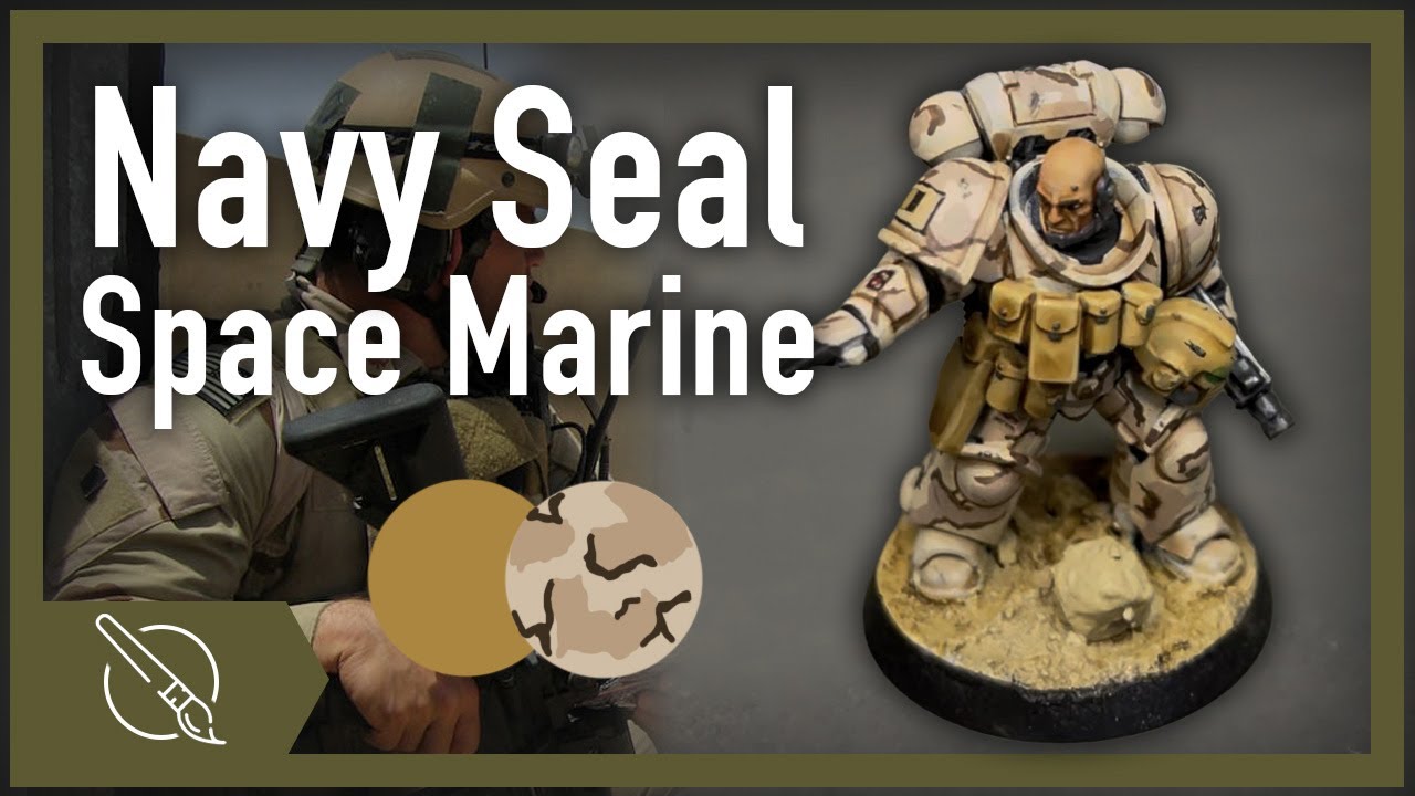 Painting a Space Marine like Navy Seals - Tri-Desert Camo Painting Guide