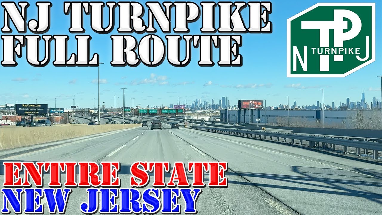 New Jersey Turnpike North - FULL Route - ENTIRE STATE - New Jersey - 4K Highway Drive