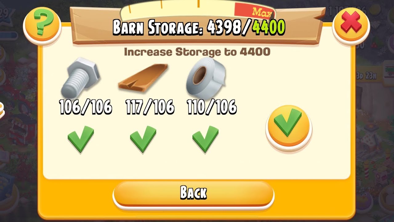 Upgrading Barn to 4400 | HayDay Gameplay ❤️