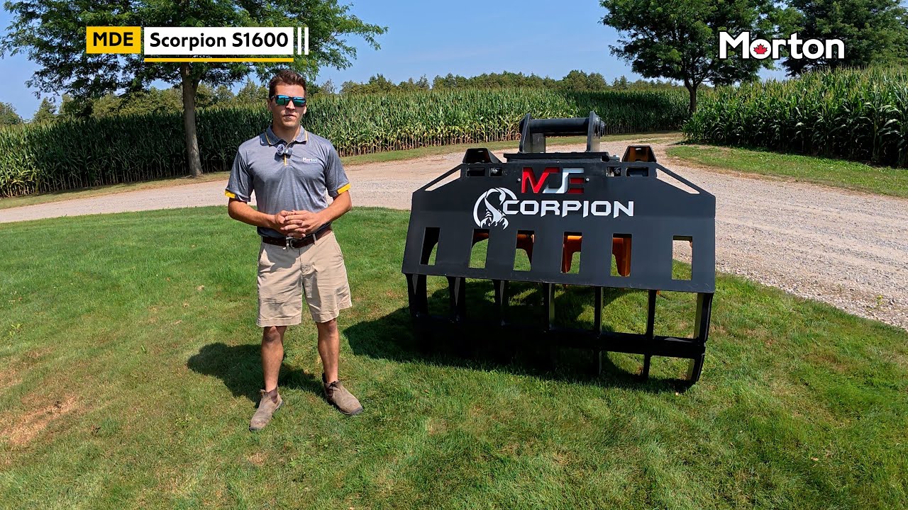 MDE Scorpion S1600 Excavator Grab | Morton Equipment #agriculture #construction mortonequipment.com