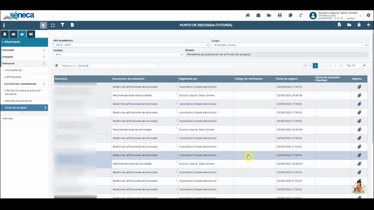 Subir Documentos al Punto de Recogida