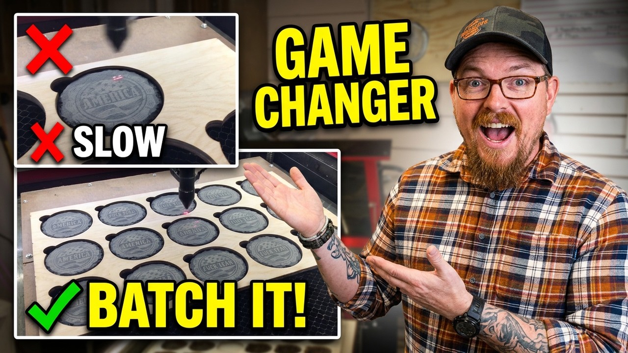 How to Design a Lightburn Template for Production in minutes!