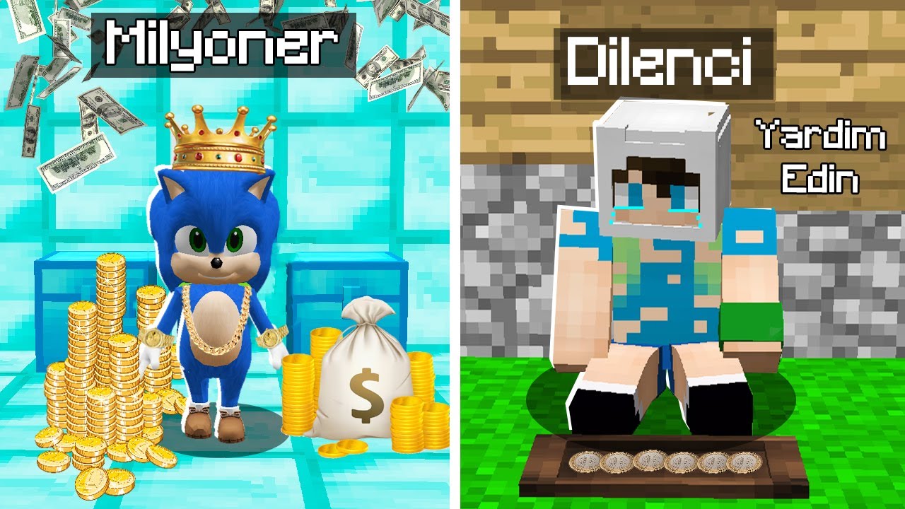 MİLYONER BEBEK SONİC VS DİLENCİ ENES ARSLAN! 😨 Minecraft