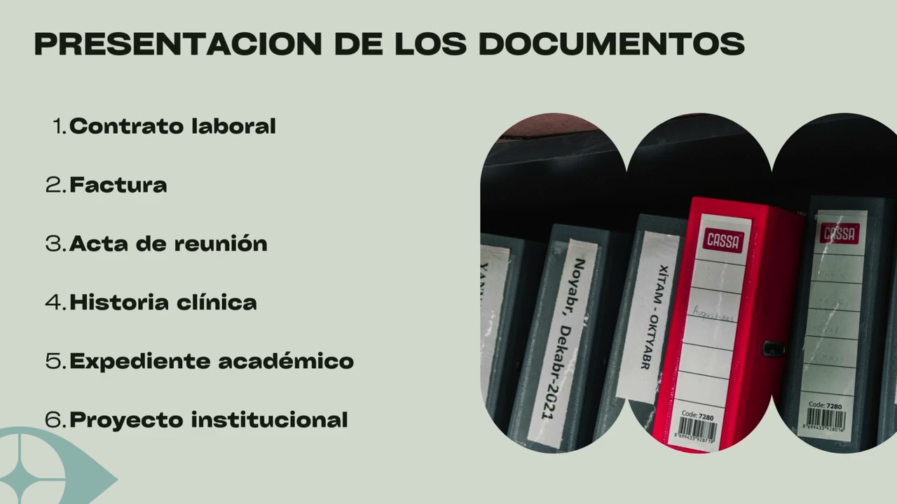 AA2-EV01. Presentación. Valoración y disposición final de los documentos