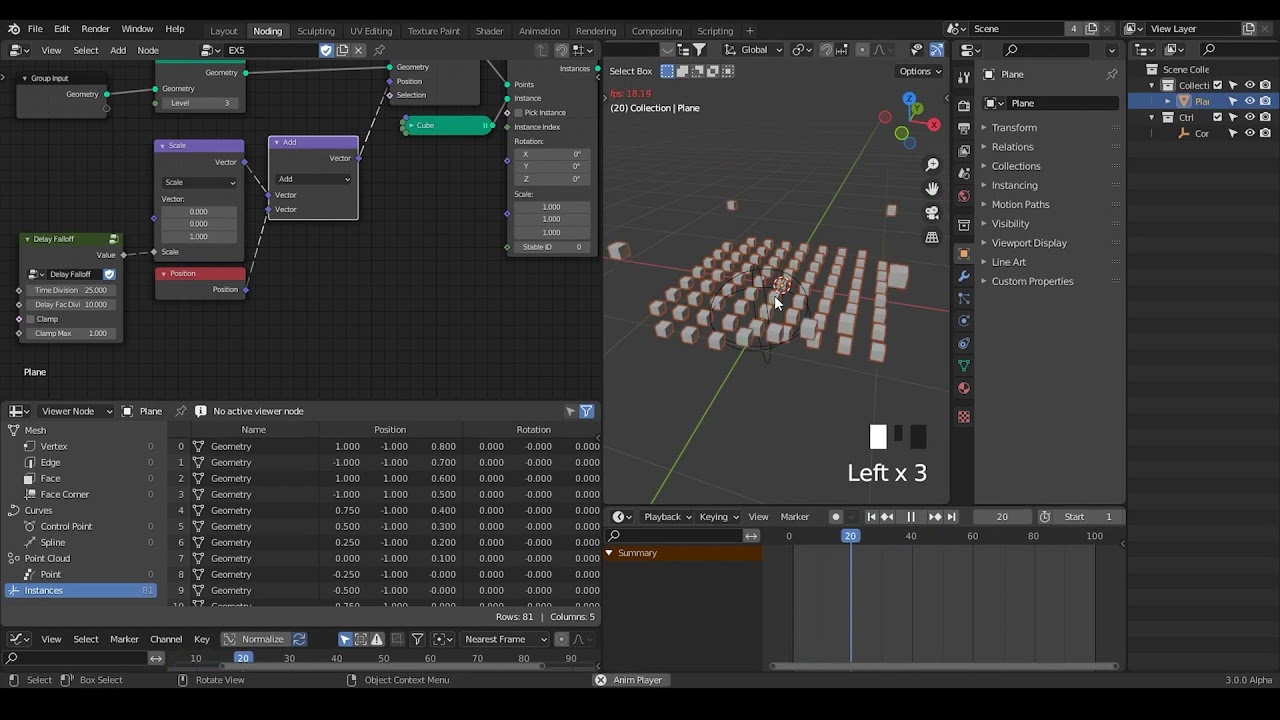 [Demo] Free Geometry Nodes Preset for Field Workflow (Falloffs and others)