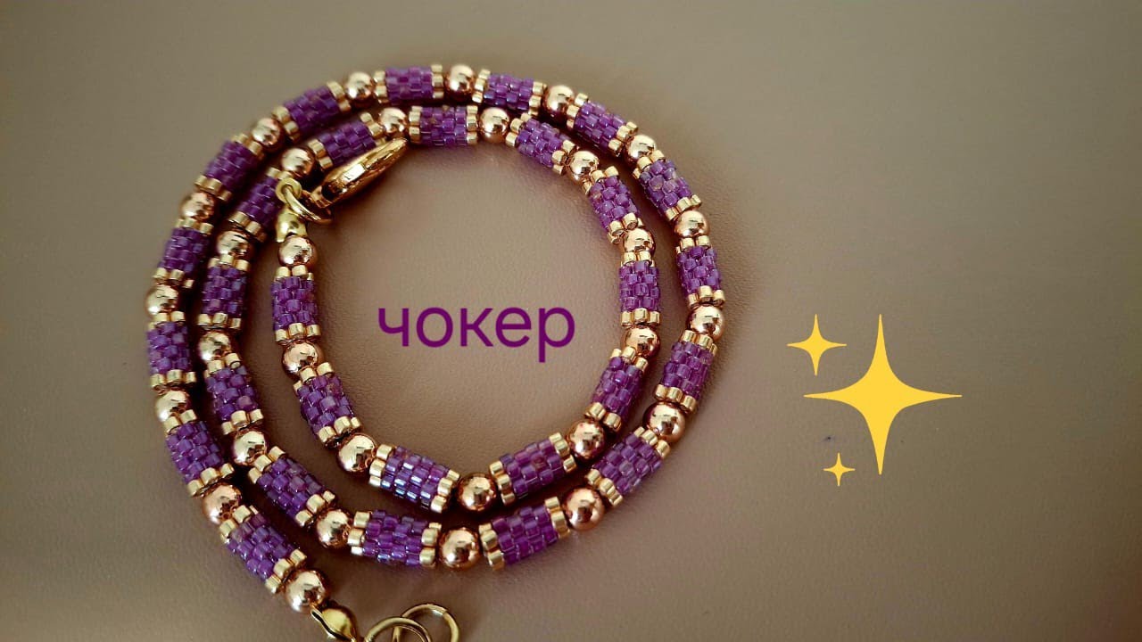 Necklace. Чокер. Бусины из бисера