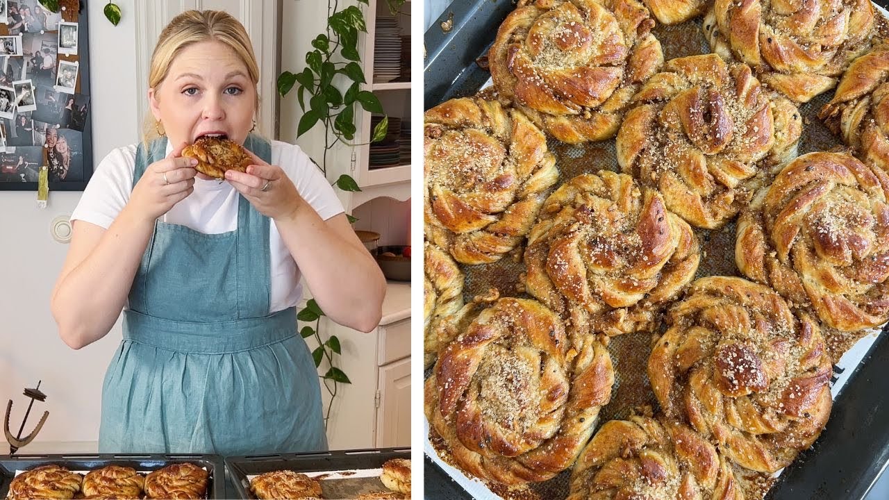 БУЛОЧКИ С ГРЕЦКИМИ ОРЕХАМИ: Шведские булочки с грецкими орехами