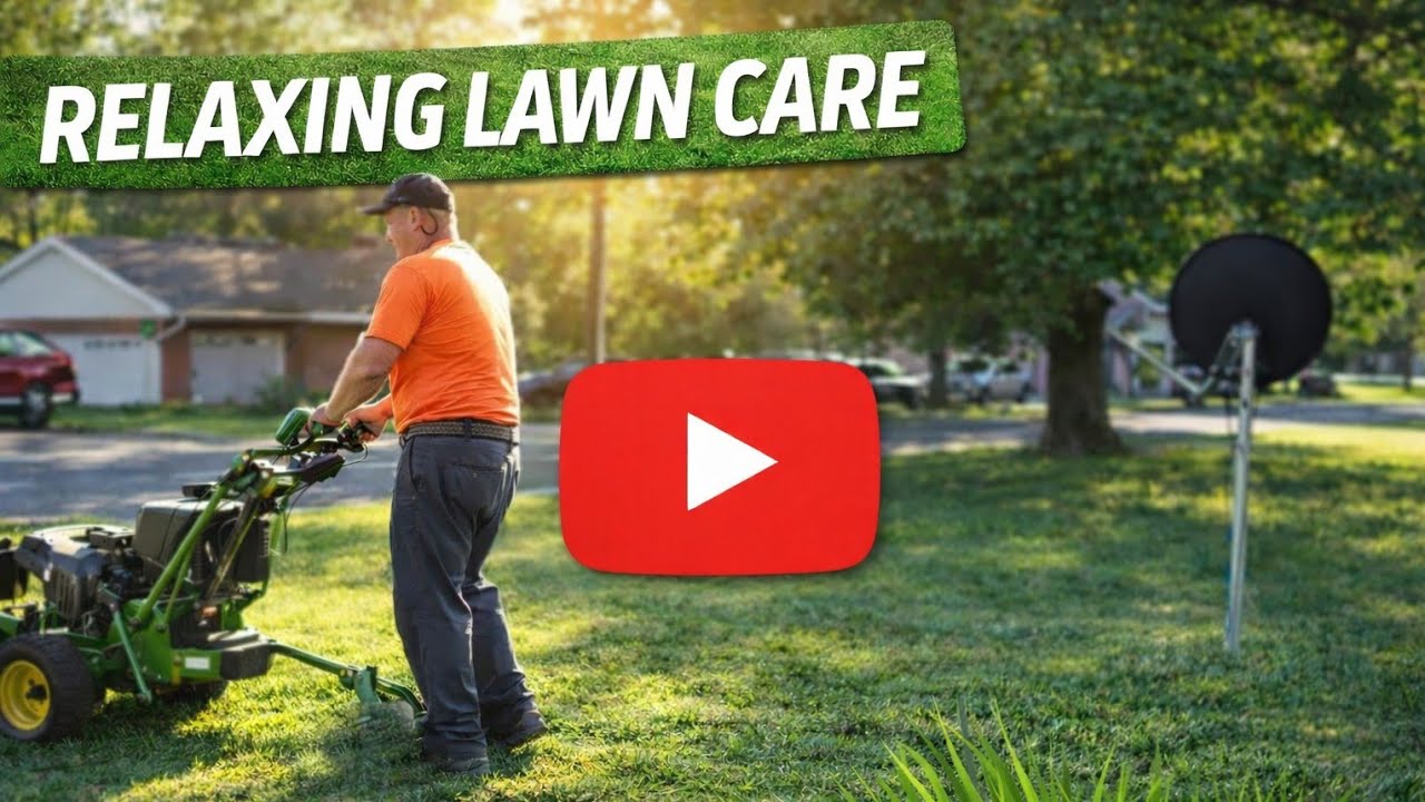 Satisfying Lawn Mowing ASMR | Relaxing Grass Cutting Sounds 🌱