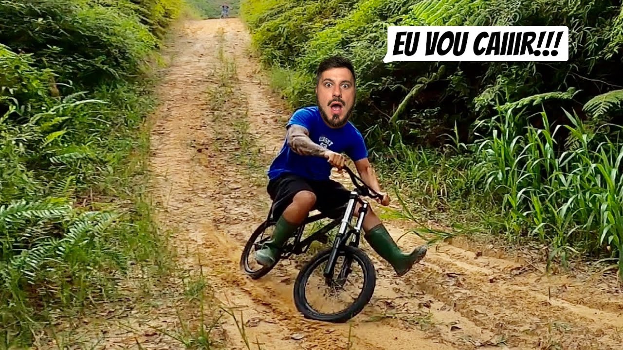 FIZEMOS TRILHA DE BIKE (QUEBREI A BIKE DO MINI INSCRITO).