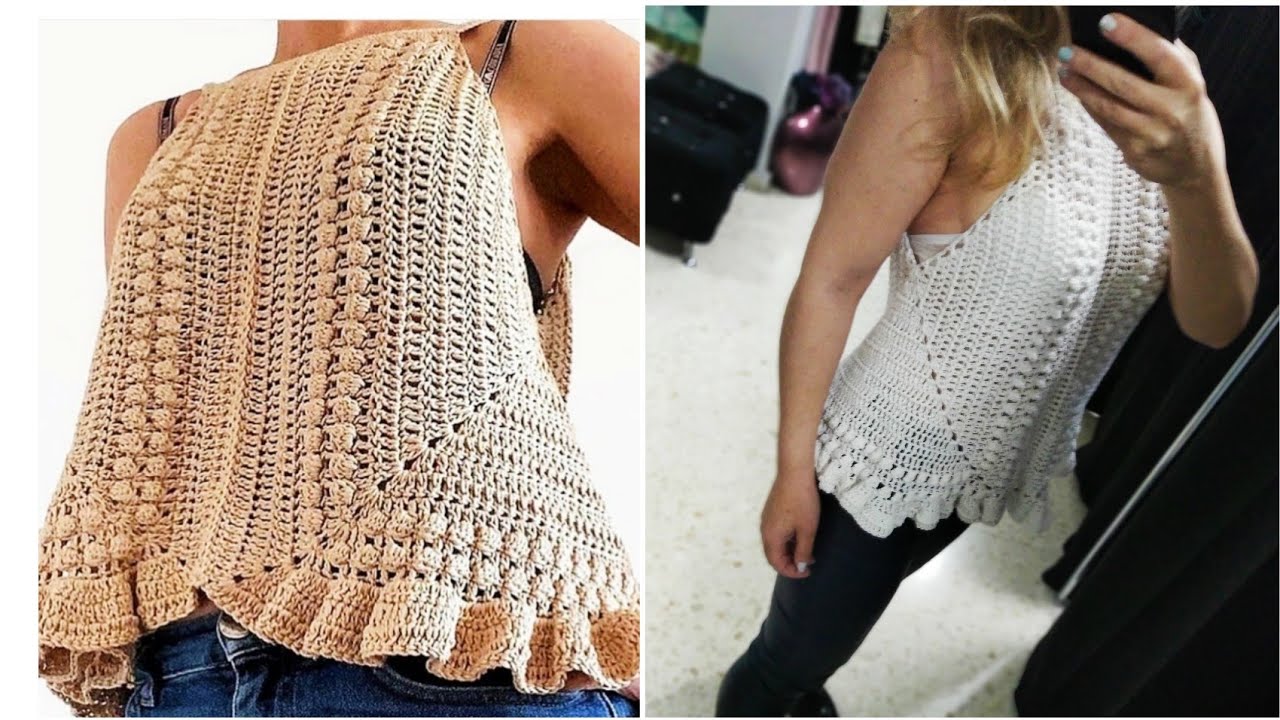 Top Luna a Crochet ( Todas las tallas)