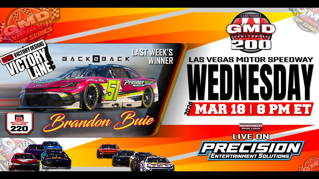 🔴 GMD Janitorial 200 | Moonshiners Racing League | Las Vegas | iRacing