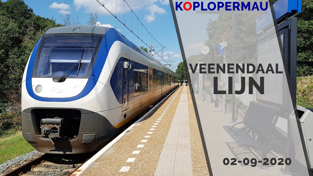 Treinen op de Veenendaallijn (Rhenen, Veenendaal Centrum, Veenendaal West) - 02 September 2020