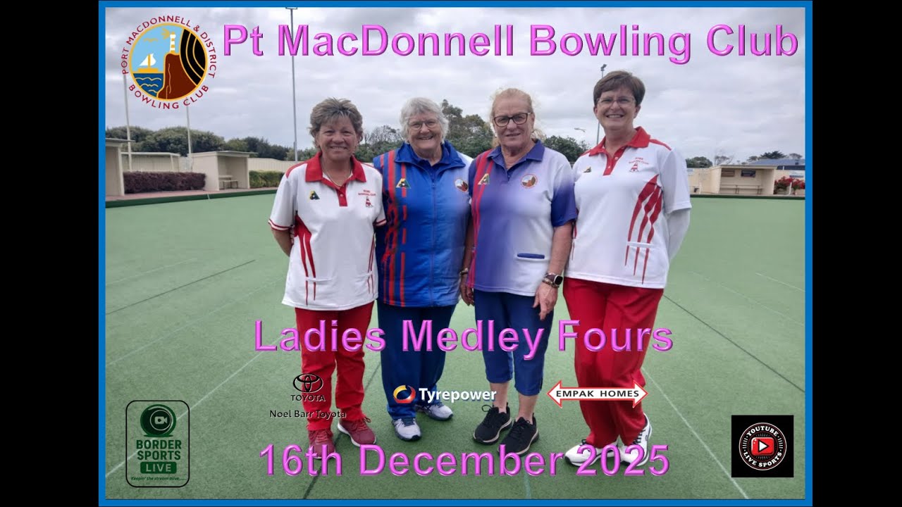 Games 3 and 4 - Pt MacDonnell and District Bowling Club SA Ladies Fours Medley - 16 December 2025.