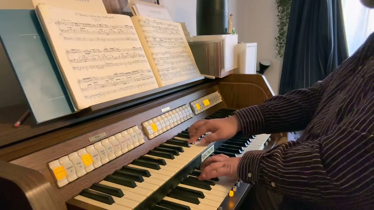 O Mensch, bewein dein Sünde groß, BWV 622 (J.S.Bach) ;  Das Orgel-Büchlein (No.24)