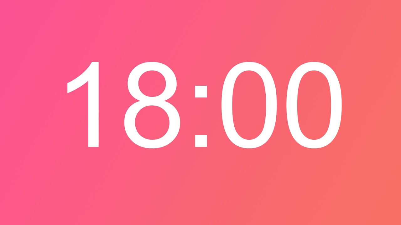 18 Minute Timer With Alarm - Alarmlı 18 Dakika Zamanlayıcı