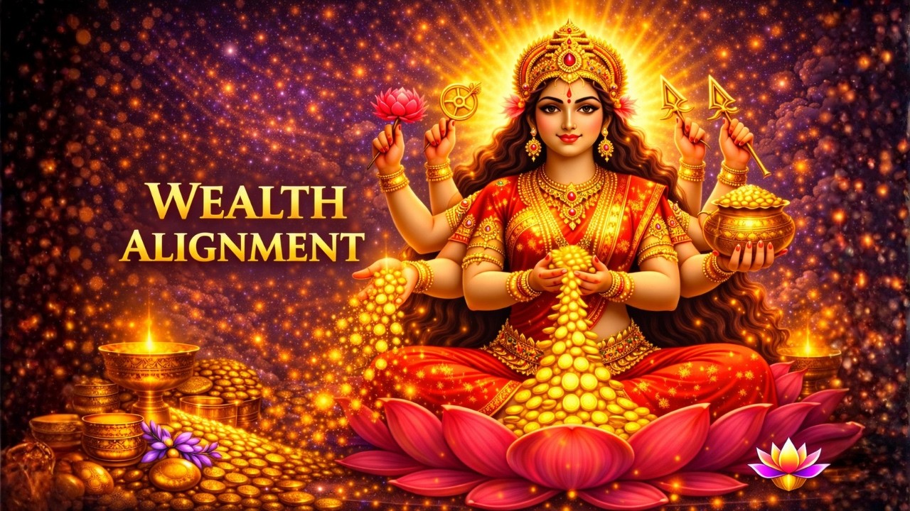 GOLDEN Prosperity Frequency ✨ Dhana Lakshmi Mantra for Financial Alignment