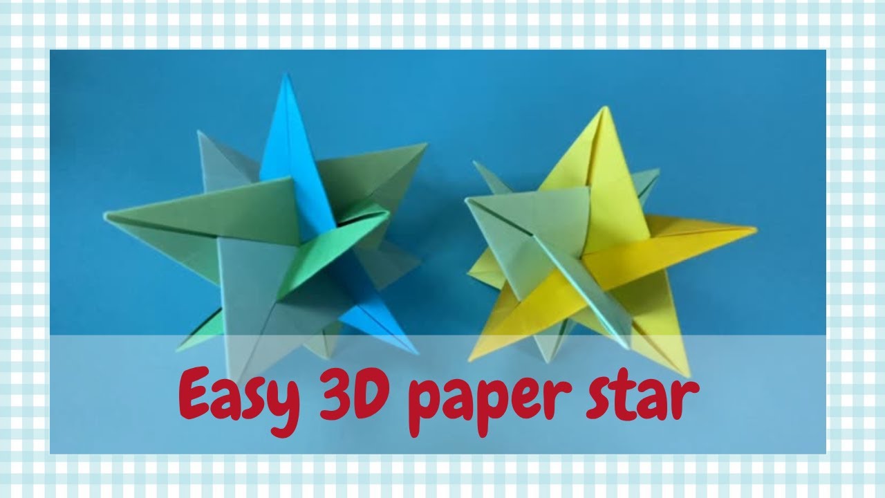 Easy 3D paper star - prepare for Christmas!