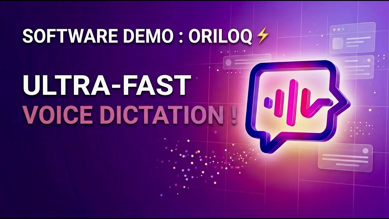 Stop Typing, Start Talking ⚡️ | Oriloq Ultra-Fast Dictation